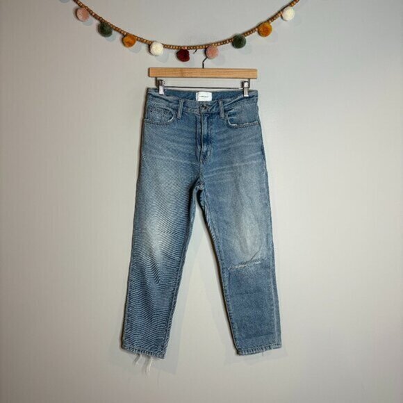 Current Elliott distressed cropped jeans - Picture 1 of 5